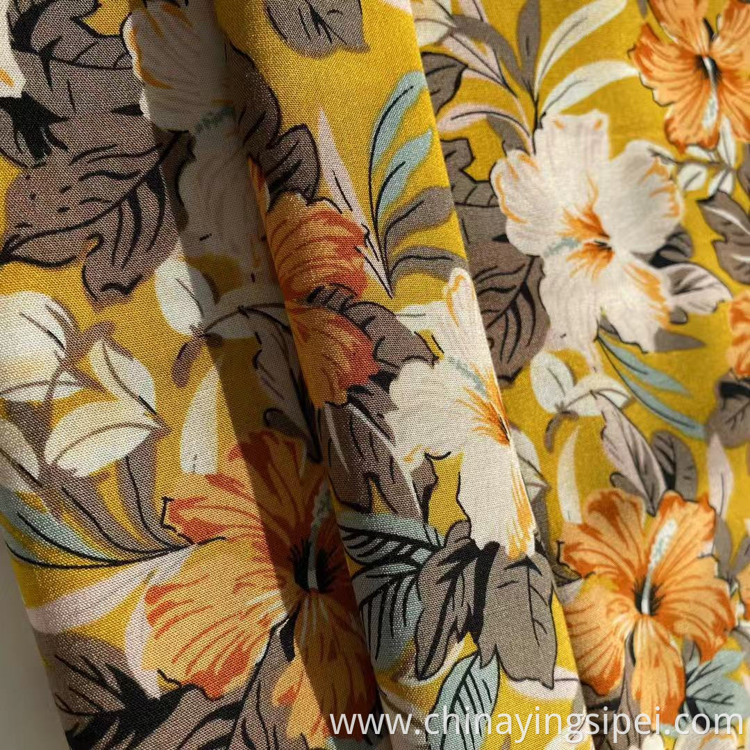 45s soft challis rayon fabric plain fabric rayon floral printed tecido viscose material viscose 100% rayon fabric for dresse